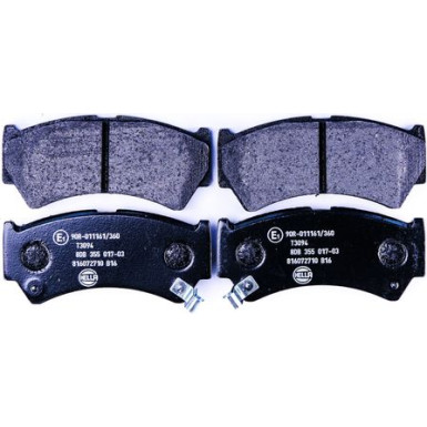 Hella | Bremsbelagsatz, Scheibenbremse | 8DB 355 017-031