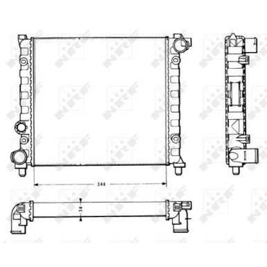 NRF | Kühler, Motorkühlung | 58766