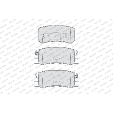 Ferodo | Bremsbelagsatz, Scheibenbremse | FDB1992