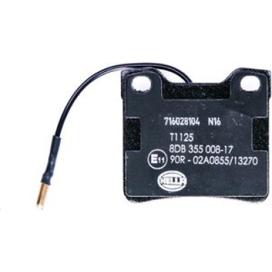Hella | Bremsbelagsatz, Scheibenbremse | 8DB 355 008-171