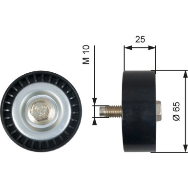 T36322 Umlenk-/Führungsrolle, Keilrippenriemen DriveAlign™