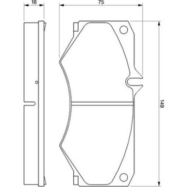 0 986 467 841 Bremsbelagsatz, Scheibenbremse