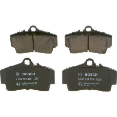 0 986 494 265 Bremsbelagsatz, Scheibenbremse