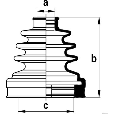 J2885016 Faltenbalgsatz, Antriebswelle