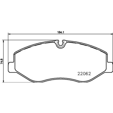 Hella | Bremsbelagsatz, Scheibenbremse | 8DB 355 021-961
