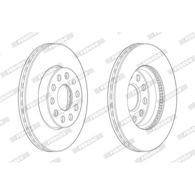 Ferodo | Bremsscheibe | DDF2400C-1