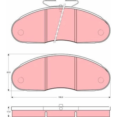 GDB827 Bremsbelagsatz, Scheibenbremse