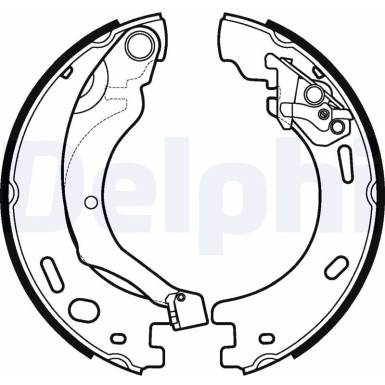 LS1997 Bremsbackensatz, Feststellbremse