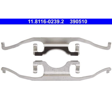 2 x ATE Feder, Bremssattel | 11.8116-0239.2