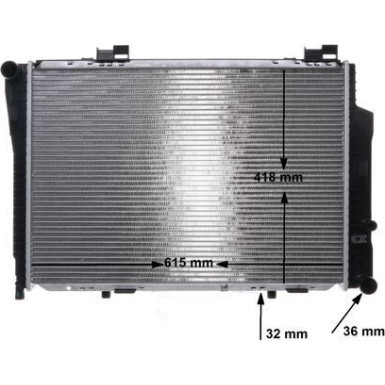 CR 270 000S Kühler, Motorkühlung BEHR