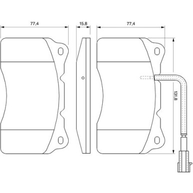 0 986 494 067 Bremsbelagsatz, Scheibenbremse