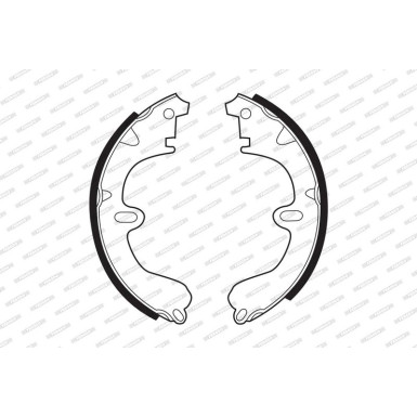 Ferodo | Bremsbackensatz | FSB208 Ferodo | Bremsbackensatz | FSB208