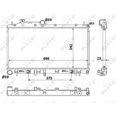 53886 Kühler, Motorkühlung 53886 Kühler, Motorkühlung