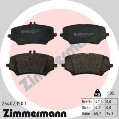 26402.150.1 Bremsbelagsatz, Scheibenbremse