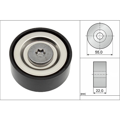 532 0720 10 Umlenk-/Führungsrolle, Keilrippenriemen
