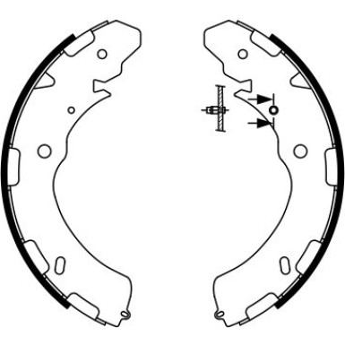 0 986 487 758 Bremsbackensatz