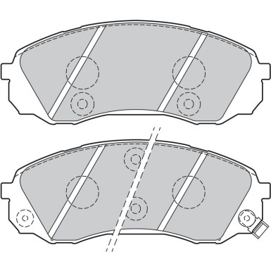 Valeo Bremsbelagsatz, Scheibenbremse ESSENTIAL 301077