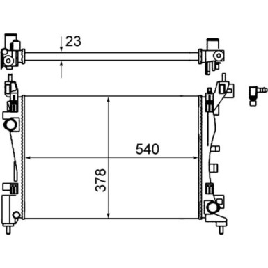 Mahle | Kühler, Motorkühlung | CR 1121 000S