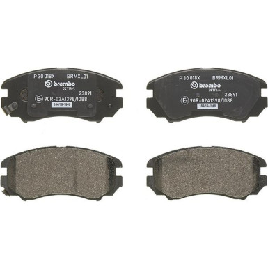 Brembo | Bremsbelagsatz, Scheibenbremse | P 30 018X Brembo | Bremsbelagsatz, Scheibenbremse | P 30 018X