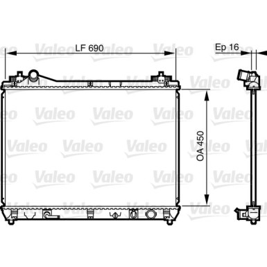 735580 Kühler, Motorkühlung 735580 Kühler, Motorkühlung