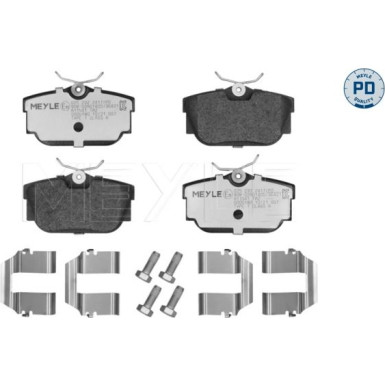 Meyle Bremsbelagsatz, Scheibenbremse MEYLE-PD: Advanced performance and design 025 232 2417/PD