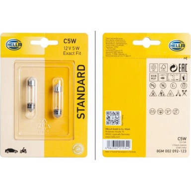 8GM 002 092-123 Glühlampe, Park-/Positionsleuchte