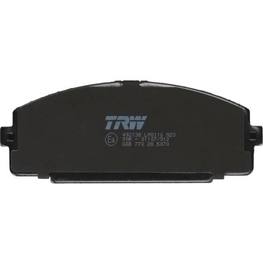 TRW | Bremsbelagsatz, Scheibenbremse | GDB770
