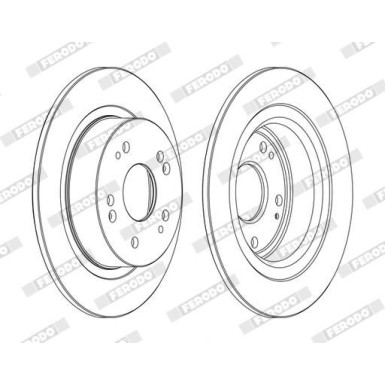 Ferodo | Bremsscheibe | DDF1776C