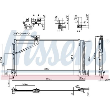 940657 Kondensator, Klimaanlage ** FIRST FIT **