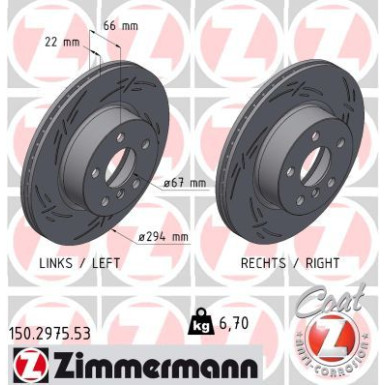 Zimmermann | Bremsscheibe | 150.2975.53
