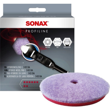 SONAX | Aufsatz, Poliermaschine | HybridWollPad 143 DA | 04938000