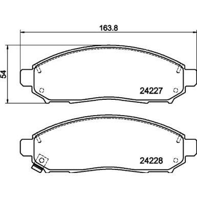 8DB 355 012-071 Bremsbelagsatz, Scheibenbremse