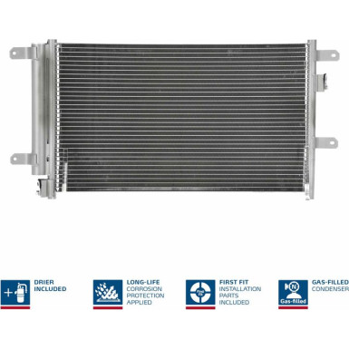 940141 Kondensator, Klimaanlage ** FIRST FIT **