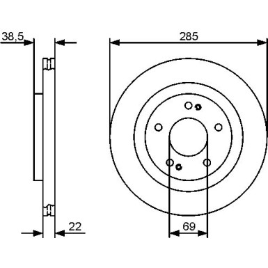 BOSCH | Bremsscheibe | 0 986 479 470