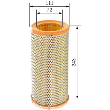 BOSCH 1 457 433 229 Luftfilter