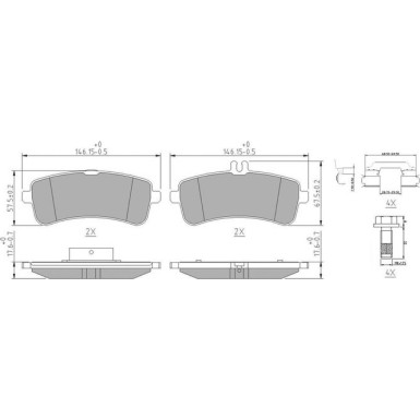 FDB5108 Bremsbelagsatz, Scheibenbremse PREMIER ECO FRICTION