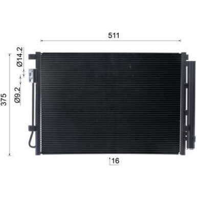 AC 1045 000S Kondensator, Klimaanlage BEHR