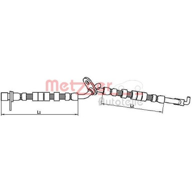 4110709 Bremsschlauch