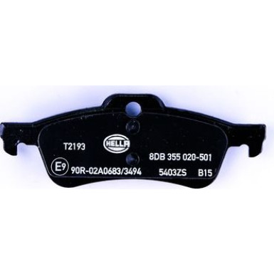 Hella | Bremsbelagsatz, Scheibenbremse | 8DB 355 020-501