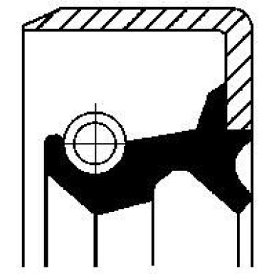 Corteco | Wellendichtring, Differential | 12011373B