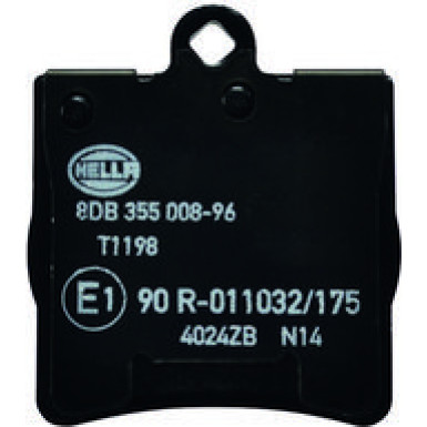 Hella | Bremsbelagsatz, Scheibenbremse | 8DB 355 008-961
