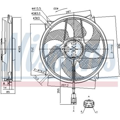 85788 Lüfter, Motorkühlung