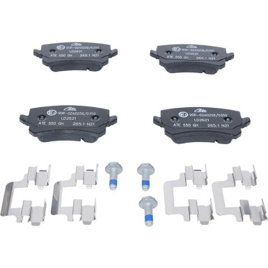 ATE | Bremsensatz, Scheibenbremse | 24.0122-0219.1 + 13.0470-2621.2