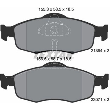 2139408 Bremsbelagsatz, Scheibenbremse