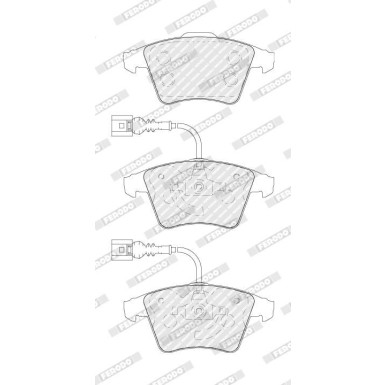 Ferodo Bremsbelagsatz, Scheibenbremse PREMIER ECO FRICTION FDB1826