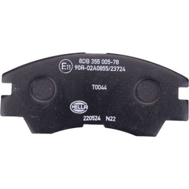 Hella | Bremsbelagsatz, Scheibenbremse | 8DB 355 005-781