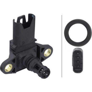 Hella | Sensor, Ladedruck | 6PP 009 400-051