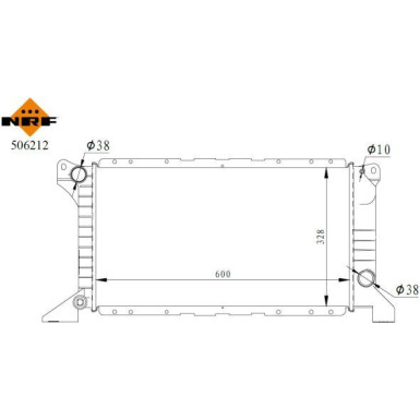 NRF | Kühler, Motorkühlung | 506212