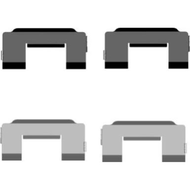 Hella | Zubehörsatz, Scheibenbremsbelag | 8DZ 355 204-471
