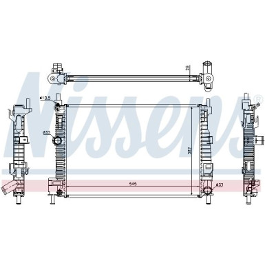 Nissens | Kühler, Motorkühlung | 68523